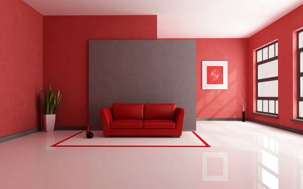 ArcSens red interior design