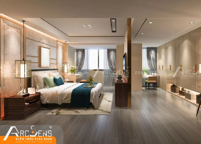 Thiết kế nội thất khách sạn 4 sao đẹp lộng lẫy chuẩn “gu” du khách 3 Thiết kế nội thất khách sạn 4 sao
