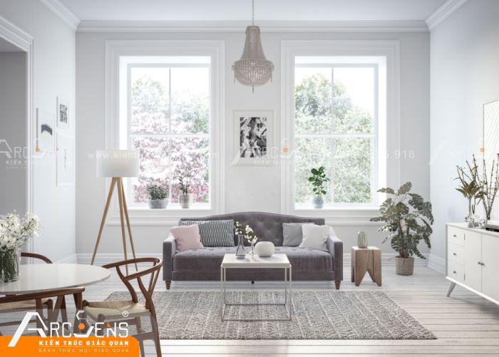 Thiết kế nội thất chung cư 75m2 đẹp mỹ mãn, gia chủ nào cũng mê 1 nội thất chung cư