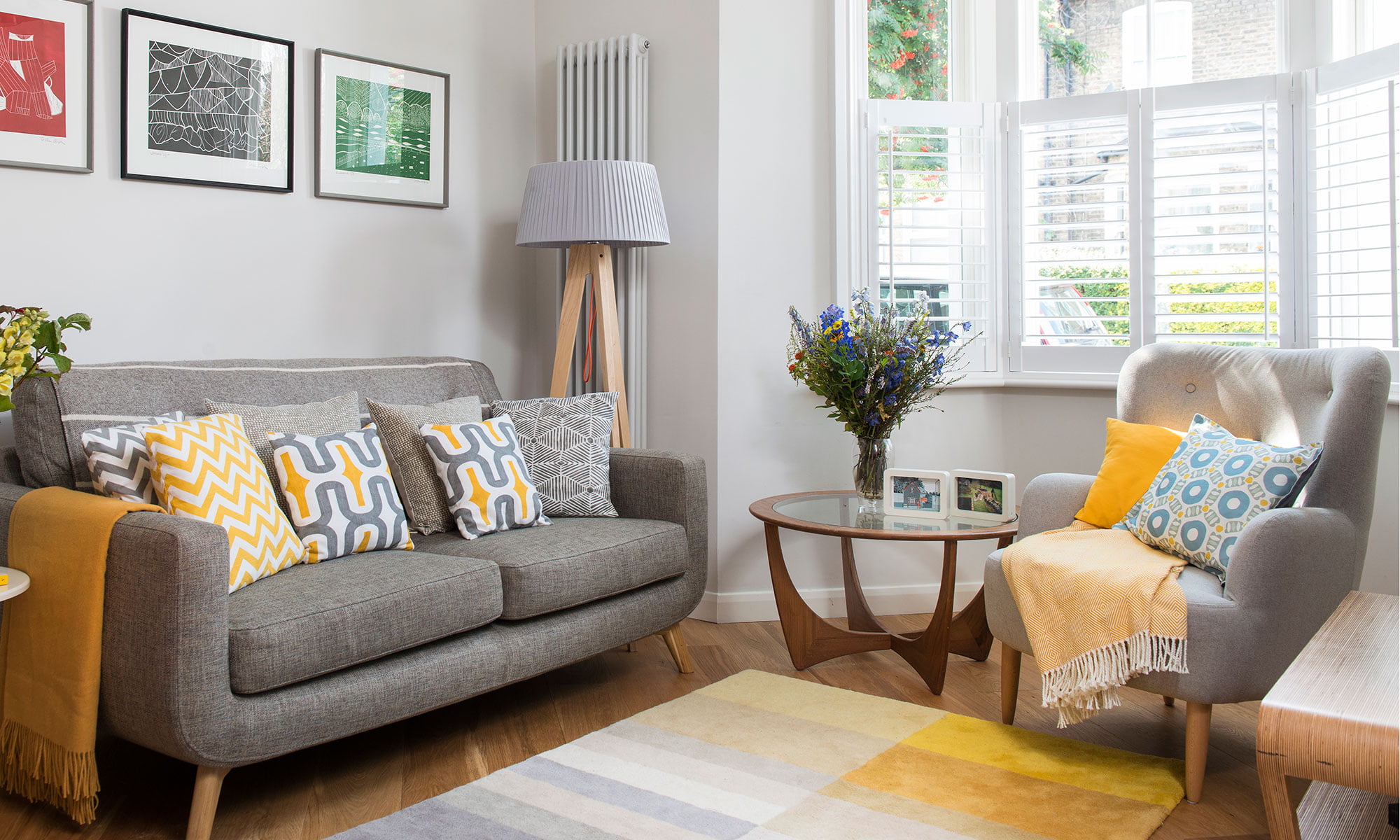 Small living room ideas Grey sofa