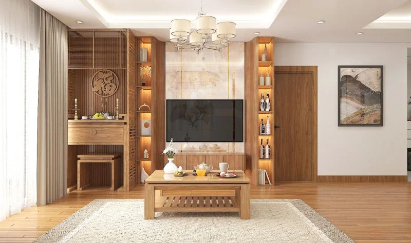 Thiết kế phòng thờ - không gian tín ngưỡng, tâm linh đặc biệt 4 phong-tho