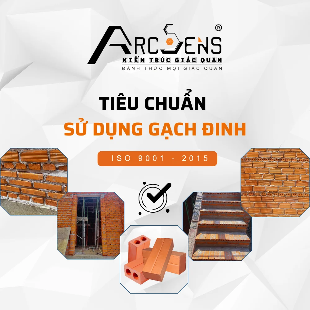 Tiêu chuẩn sử dụng gạch đinh trong xây tường của ArcSens 2 Tiêu chuẩn sử dụng gạch đinh
