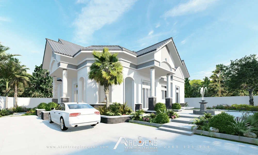 thiết kế biệt thự vườn Phú Mỹ