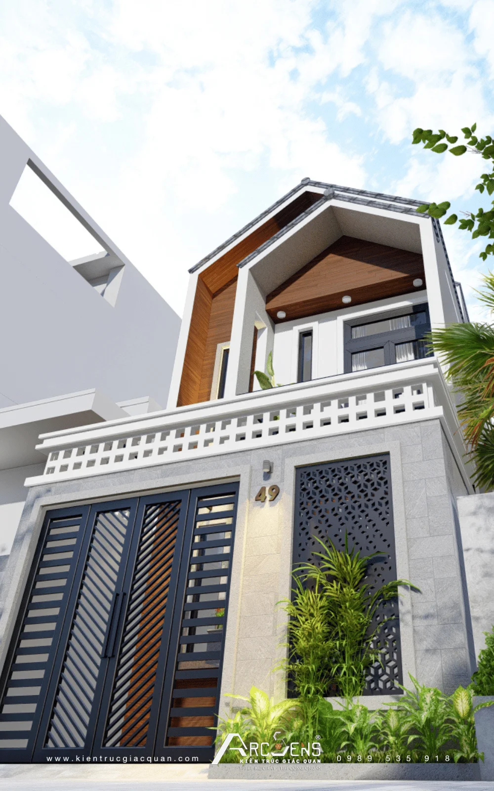 thiết kế nhà phố Phú Mỹ
